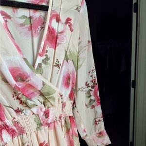 Floral Pink dress, size small